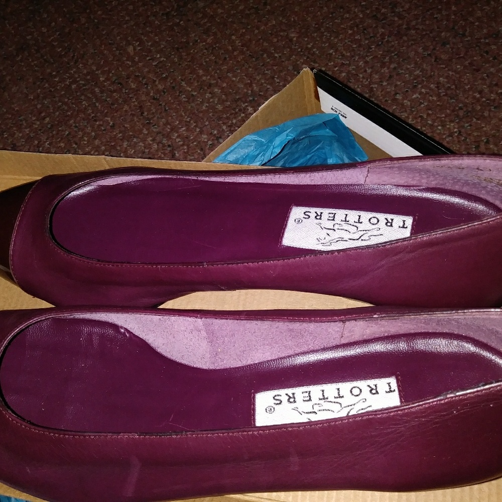 Vintage Trotters Burgundy Leather Shoes